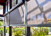 Outdoor Commercial Curtains, Shades, and Screens